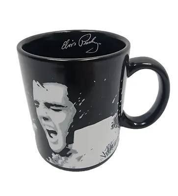 Elvis Presley  Artist  Joe Petruccio Collectible Black Coffee Mug Cup • $12.97