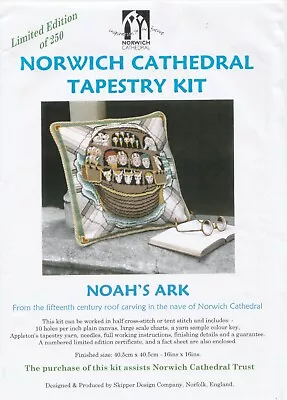 Noah's Ark Charted Tapestry Needlepoint Kit Norwich Cathedral Limited Edition • £17.95