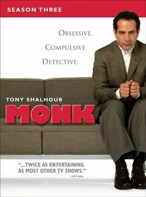 MONK - The Complete Third 3 Three Season DVD NEW/SEALED • $6.25