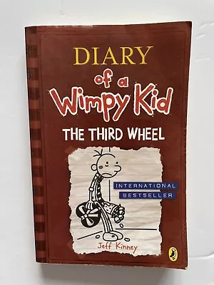 The Third Wheel Diary Of A Wimpy Kid  By Jeff Kinney Paperback 2012 Ex Cond • $5