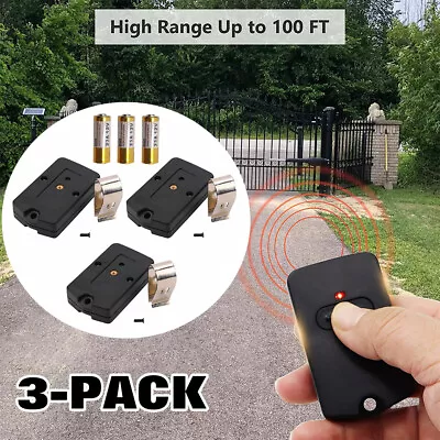 3 Set For GTO Mighty Mule Gate Opener Remote Control Transmitter RB741 FM135 PRO • $19.99