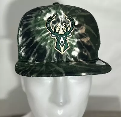 Milwaukee Bucks New Era 9FIFTY NBA SnapBack Cap Hat Embroidered • $20