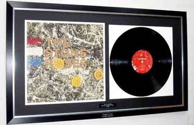 The Stone Roses Framed Genuine Vinyl Album Ian Brown Fools Gold I Wanna Be Adore • £119.99