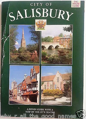 CITY OF SALISBURY Pitkin Souvenir Travel Guide Book With Map • £5.27