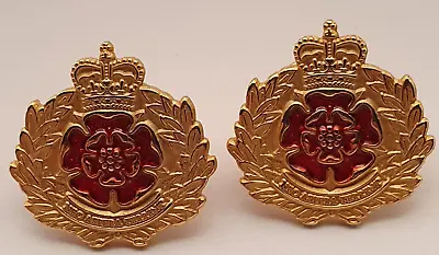 2 X The Queens Lancashire Regiment Enamel Pin Lapel Badges - British Military - • £10.80