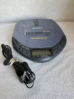 Vintage Sony D-E301  Discman Portable CD  ESP Mega Bass TESTED W Sony Headphones • $24.99