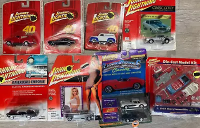 Vintage Johnny Lightning Lot Of 8 Die Cast Cars 1:64 New/Sealed 40 Year Ann • $19.99