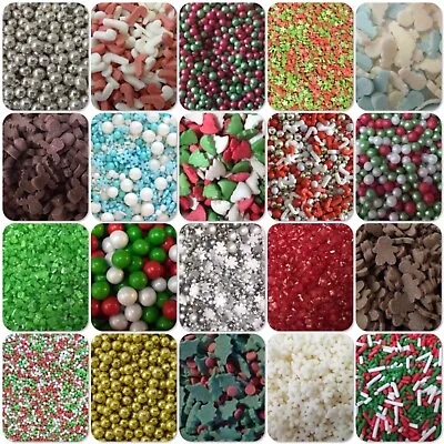 🎄 Christmas Holly Trees Candy Canes Sugar Sprinkles Cake Cupcake Decorations • £1.85