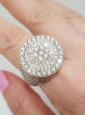 $6560.94 • Buy MENS 5.00ct DIAMOND THREE TIER ROUND RING In 10K YELLOW GOLD