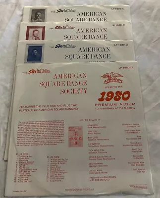 American Square Dance Society 1980 Premium Album Set Of 4 Records • $20