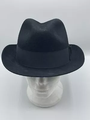 Vintage Mallory By Stetson Men's Fedora Hat Size 7 1/8 Pure Wool • $49.99