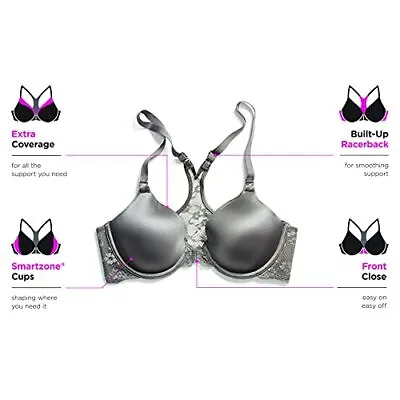 Maidenform Womens Pure Genius T-Back Bra  Black 34C 1 Count • $18.99