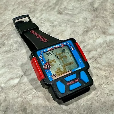 Vintage Super Mario Bros. 3 Nintendo M.Z. Berger Watch Wristwatch 1990 WORKING • $110