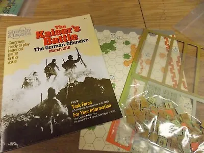 $9.99 • Buy Strategy & Tactics #83 - The Kaiser's Battle - SPI - Punched