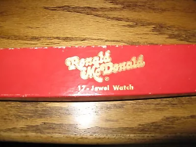 Vintage Unused McDONALD'S Watch Original Band C1976 Running! RARE! • $100