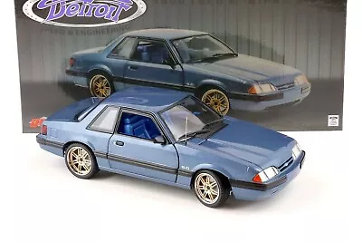 Gmp 1989 Ford Mustang Lx Detroit Speed 5.0 Fox Body Shadow Blue 1:18 Scale • $129.95