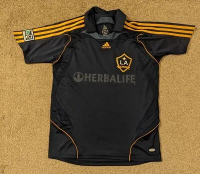 LA GALAXY ADIDAS 2007/2008 AWAY FOOTBALL SHIRT #23 Beckham MLS  Mens 32/34 XS** • £29.95