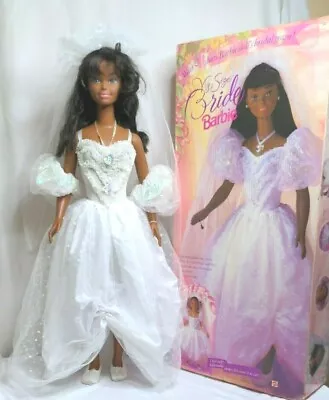 Barbie My Size Bride African American 3' Doll 1994 Vintage Wedding W/Box Black • $200