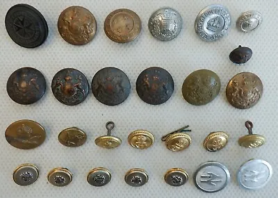 27 Vintage Joblot Military Buttons RAF Navy British Army Police St Johns Retro • £39.95