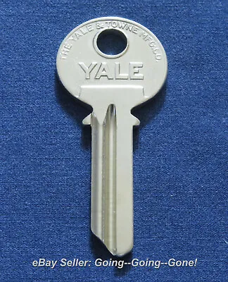 Rare Original Yale & Towne Y1 5 Pin Nickel Silver Uncut Key Blank Yale 8 999 Nos • $8.99