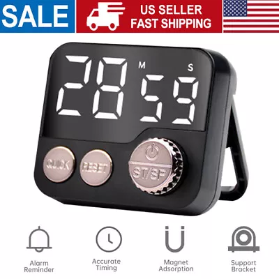 Large LED Kitchen Cooking Digital Timer Count Down Up Clock Loud Alarm Magnetic • $12.34