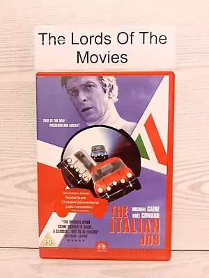 The Italian Job (DVD 1969) Michael Caine {Heist} [Region 2] [UK] {12} [No Case] • £2.10