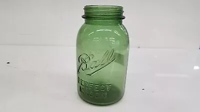 Ball Perfect Mason Jar Vintage Green Glass 7 X3.5  • $11.50