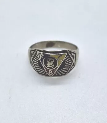 10K White Gold Knights Of Pythias Ring Size 8 5.1 Grams • $150