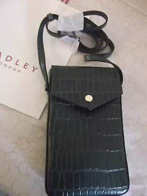 Radley London Eltham Mews - Faux Croc  Leather  Crossbody Phone Case Rrp£99.00 • £49