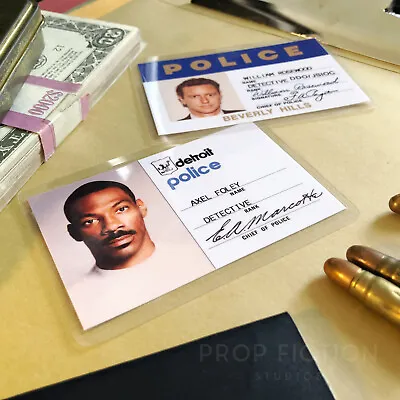 Beverly Hills Cop III - Prop Detective Foley & Rosewood Warrant  ID Cards • £8.75