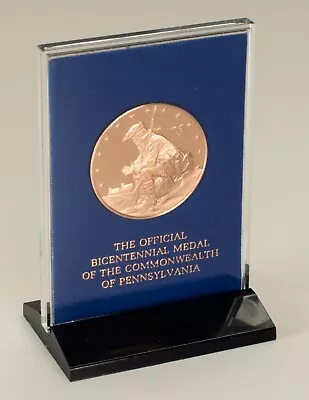 The Official Bicentennial Medal Of The Commonwealth Of Pennsylvania. Bronze. FM. • $4.24