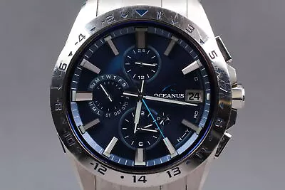 [Exc+5] CASIO OCEANUS OCW-T3000-2AJF Solar Quartz Blue Men's Watch From JAPAN • $350.91