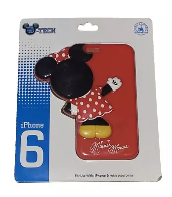 NEW Authentic Disney Parks IPhone 6 Case Minnie Mouse 3D Ears Polka Dots D-Tech • $19.99