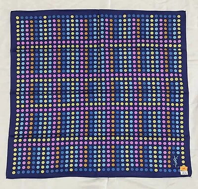 YSL Yves Saint Laurent Bandana Large Handkerchief Neckerchief #29 • £20