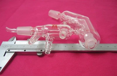 $41.83 • Buy Short Parth Jacket Vacuum Micro Distiller Distillation Head Ground Joint 14/20 