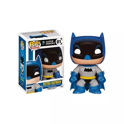 £17.99 • Buy Damaged Box  Dc Comics 1950s Retro Batman 3.75  Vinyl Figure Pop Funko 01
