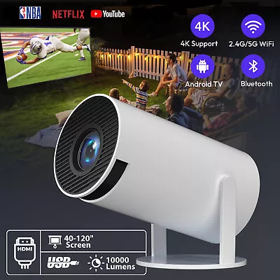 10000 Lumen LED Projector WiFi Bluetooth Freestyle 4k 1080p Mini Home Theater AV • $87.99