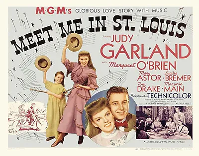 MEET ME IN ST. LOUIS Movie POSTER 30x40 Judy Garland Margaret O'Brien Mary Astor • £17.35