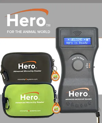NEW Hero Universal Microchip Reader/Scanner By Microchip ID (Black) • $299.99