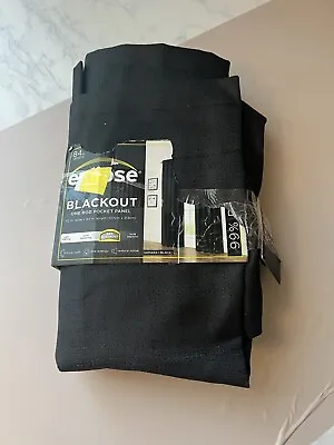 Eclipse Samara Solid Color Blackout Rod Pocket Single Curtain Panel 42 × 84 • $10