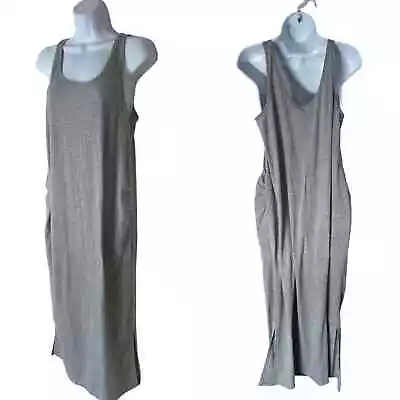 H&M Maternity Ribbed Bodycon Midi Dress LARGE • $12