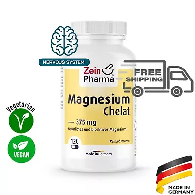 Magnesium Chelate 375 Mg (120 Capsules) ZEINPHARMA • £20.64