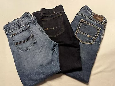 3 Pairs Ariat M4 Rebar & M2 Lot Jeans Mens Denim 38x32 Relaxed Fit Boot Cut • $100