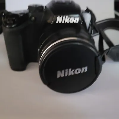 Nikon COOLPIX P500 12.1MP Digital Camera - Black. With Charger Battery And Bag. • $75