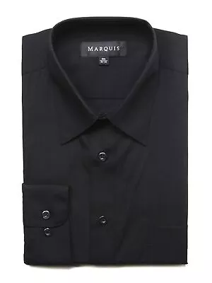 Marquis Men's Long Sleeve Regular Fit Big & Tall Size Dress Shirt • $36.99