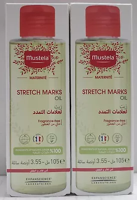 2pk Mustela Stretch Marks Oil Fragrance Free 3.55 Fl Oz Each. • $24.99