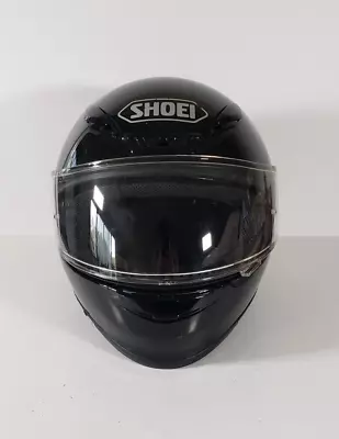 ✅ SHOEI RF1200 Full Face Motorcycle Helmet Gloss Black Clear Visor Size XXL USED • $120.87