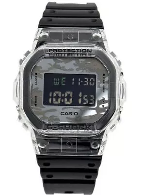 Casio G-Shock Digital Camo Dial Black Watch DW-5600SKC-1 From Japan • $164.67