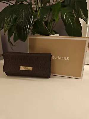 Michael Kors Monogram Trifold Purse *good Condition* • £20