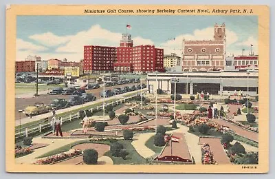 Miniature Golf Course Asbury Park New Jersey NJ Postcard Berkeley Carteret Hotel • $5.95